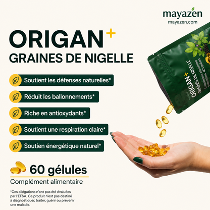 MAYAZEN Origan+ – Défense quotidienne de l’intestin et du système immunitaire