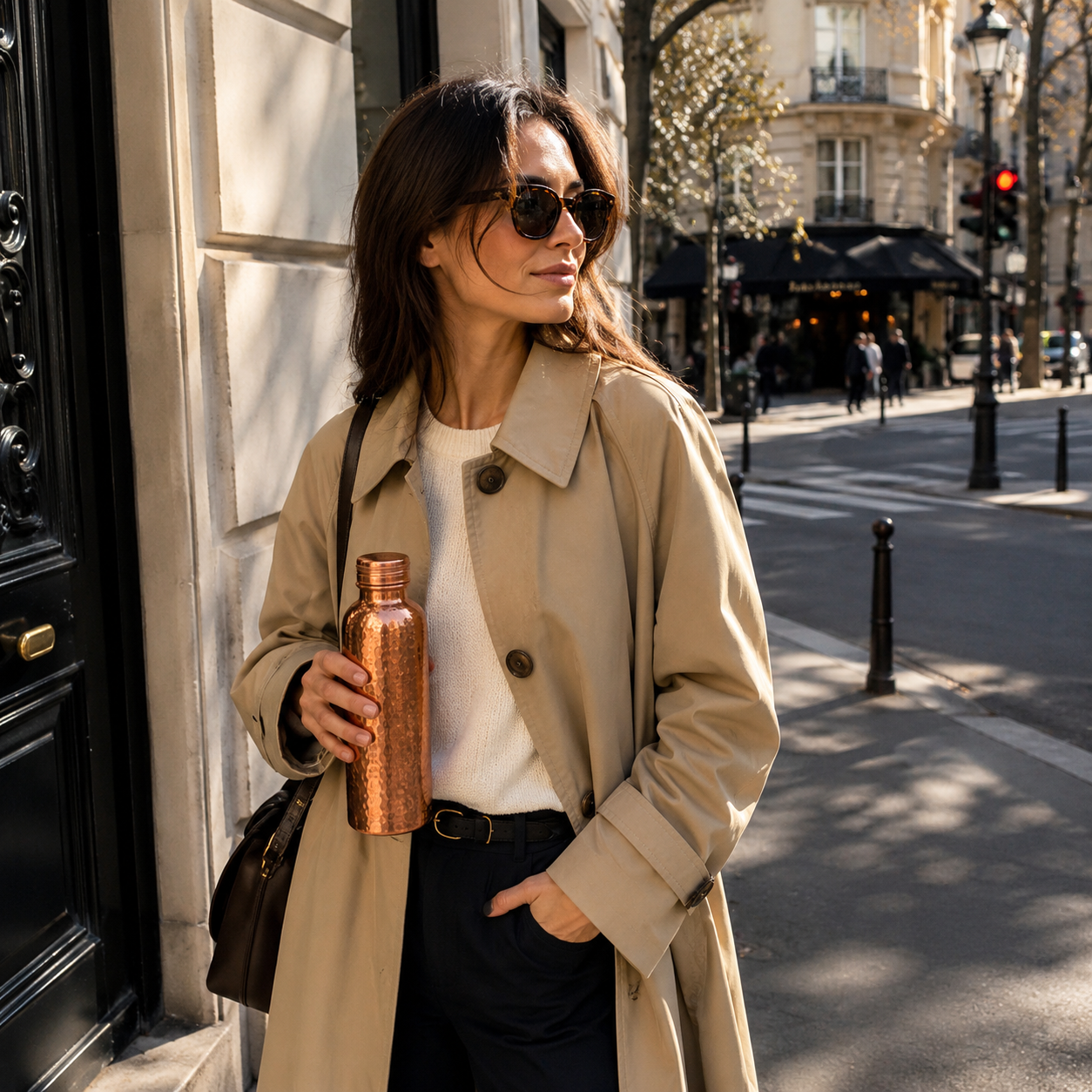 Gourde en Cuivre – Mayazen™ | L’Eau Purifiée Naturellement, Sans Plastique