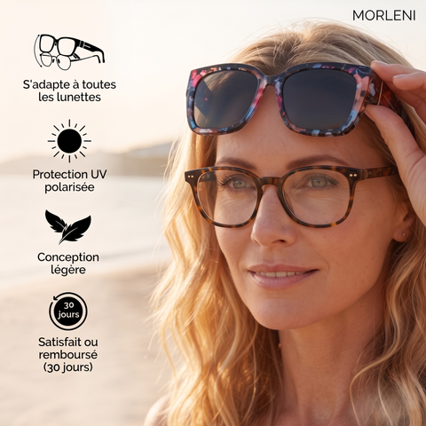Sur-lunette polarisées femme